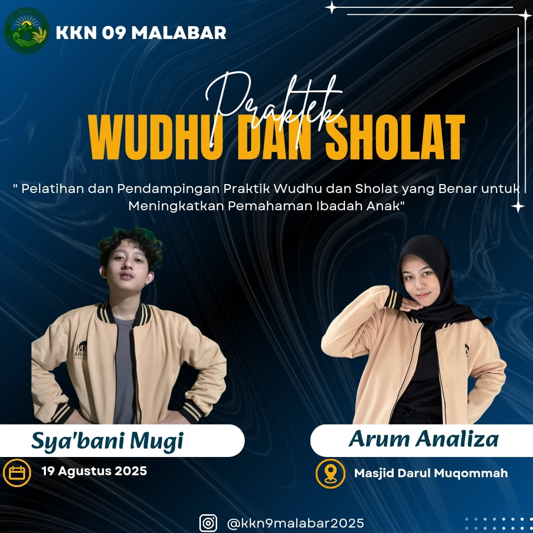 Pelatihan wudhu dan sholat